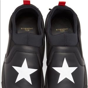 Givenchy Black Star Slip On Sneakers